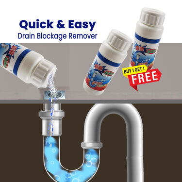 Quick & Easy Drain Blockage Remover BOGO (DC6)